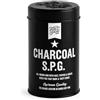 HOLY SMOKE BBQ Charcoal SPG Dry Rub 175 g BBQ Miscela Spezie Premium Stile Texas per Affumicatura e Griglia Brisket Manzo Ribs Pollo Verdure Low and Slow Sale Pepe Aglio Carbone Attivo