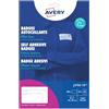 Avery L4782-20 - Targhette con nome in acetato di seta stampabile, 75 x 40 mm, bianco, per stampanti a getto d'inchiostro, 240 badge in totale