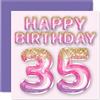 Stuff4 Biglietto di auguri per 35° compleanno da donna, per 35 anni