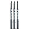 Pilot V5 BX - Penna a sfera Hi Tecpoint, punta da 0,5 mm, tratto 0,3 mm, confezione da 3, colore: Nero