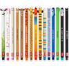 LEGAMI - Set di 15 penne gel cancellabili con inchiostro cancellabile termosensibile, gamma di colori dell'inchiostro e design del corpo, punta da 0,7 mm, design con animali, panda, pollo, dinosauro