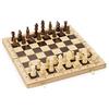 Jeujura J8132 Gioco di Scacchi in Scatola di Legno, Marrone, Crema, L