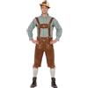 Smiffys Costume bavarese tradizionale deluxe Hanz, Verde, con costume tirolese e camicia Halloween