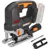 WORX 20 V WX542.9, 29 mm, corsa fino a 120 mm, motore Brushless, multimateriale, velocità variabile, sistema a pendolo, senza batteria o caricabatterie