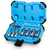 Capri Tools Set di punte con scanalatura XZN triple square per chiavi a bussola, 10 pezzi, in acciaio S2