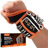 Allinside Bracciale Magnetico Per Attrezzi, Fascia Da Polso Porta-Attrezzi con 15 Magneti Potenti, Porta Viti Magnetico Regolabile, Regalo per Papà, Meccanici, Falegnami, Tuttofare