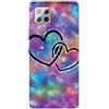 MUTOUREN Cover per Samsung Galaxy A42 5G Custodia in Silicone TPU Trasparenti Ultra Sottile Antigraffio Antiurto Protettivo Case con Pellicola Proteggi Schermo, Cielo Stellato e Dolce Cuore