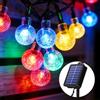 Realky Catena Luminosa Solare da Esterno 30 LED 8.1m, Luci Solari da Giardino con 8 Modalità e Memoria, IP65 Impermeabile, Luci Decorative per Terrazzo, Balcone, Gazebo, Festa (Multicolore)