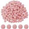 PATIKIL Pon pon da 0.4pollici per lavoretti, 500pcs mini pon pon sfusi palline soffici ad alta elasticità per Cappello decorazioni natalizie fai-da-te, Rosa scuro
