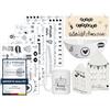 Sugeru Rub On Sticker - Set di 4 frasi decorative per compleanno, Keraflott, matrimonio, famiglia, pellicola Rub On per mobili, vetro, legno, album fotografico, libro degli ospiti, decorazione fai da