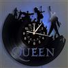 Smotly The Queen Rock Music Band Orologio da parete design, retrò orologio da parete, fattoi a mano decorazione da parete (Nessuna lampada)