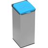 Mongardi 7413C02 4' Otto - Portasacco Raccolta Differenziata, Grigio/Blu, 32 x 35 x 80 cm