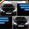 ELT CONVERSIONE FARI FULL LED VOLVO V60 MK2 16000 LUMEN 6000K BIANCO GHIACCIO