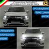 ELT CONVERSIONE FARI FULL LED MITSUBISHI OUTLANDER PHEV CANBUS BIANCO 16000 LUMEN