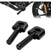 Runfarr Poggiapiedi Moto,Pedane Poggiapiedi in Alluminio CNC per la Maggior Parte delle Moto,Dirt Bike,Scooter,Quad e ATV