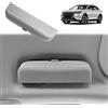 GAFAT DS 7 Crossback DS 3 Facelift 2017-2025 2026 Portaocchiali da Sole Custodia, Scatola di Portaoggetti Organizer, DS7 Accessori, DS3 Accessori, OEM Originale [Migliorato Plus] (Grigio)