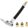 A ABSOPRO Tubo prolunga per gonfiatore pneumatici Durevole 4.72 pollici M8x0.8 15.5mm OD Adattatore per valvola pneumatici con filettatura per pompa aria Tubo prolunga in nylon nero 1 Set
