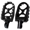 HCmotorku - Poggiapiedi per motocicletta MX Offroad, con rotazione a 360°, lavorazione CNC, compatibili con Harley Sportster, Iron 883, Softail, Street Glide, Dyna, Fatboy, Nero