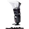 LumiQuest Flash Pocket Bouncer, Flash Diffuser with UltraStrap Bundle, Universal Classic Design for External Camera Flashes, Black