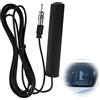 Zescyha Antenna Autoradio, Antenna Radio Auto Universale AM FM con Connettore DIN, Adesiva da Parabrezza per Auto Camion SUV Veicoli, Interna per Ricezione Radio Migliorata, Cavo da 3 Metri