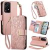 Fertuo Cover per Realme C75 / C71 / Realme 14x 5G, Fiori Custodia a Libro Portafoglio Antiurto in Pelle PU Flip Case Interna Silicone con Porta Carte, Supporto, Chiusura Magnetica e Cinturino, Rosa