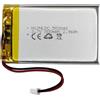 HXJNLDC 3.7V DC Rechargeable Polymer Lithium Battery (503048 5×30×48.5mm 800mAh) per i prodotti della batteria 3.7-5v, orologio, auricolare, sostituzione della batteria della lampada LED