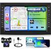 Motorsi 4GB RAM + 64GB ROM Carplay Autoradio per VW MK3 4 POLO PASSAT B6 BORA MK5 SHARAN JETTA GOLF con Wireless Android Auto Touchscreen da 7 Pollici GPS/WiFi/FM/RDS/SWC/Canbus/BT/EQ+AHD Camera