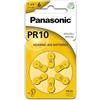 Panasonic PR10 PR230L/PR536 - Batterie per apparecchi acustici, 30 pezzi (5 x 6), colore giallo