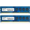 D DUOMEIQI DUOMEIQI DDR3 1333MHz 8GB kit 2x4GB 4GB PC3-10600u 2RX8 DDR3 10600 DIMM RAM UDIMM Memoria 1.5V 240-Pin CL9 Unbuffered Non-ECC Desktop