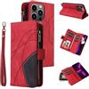 GoodcAcy Cover per Samsung Galaxy S24 Plus con Cordino,Flip Portafoglio Custodia in Pelle,[9 Porta Carte][Chiusura Magnetica],Custodia Libro Cover con Laccio per Samsung Galaxy S24 Plus - Rosso