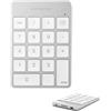 Satechi Tastierino Numerico Wireless Slim in Alluminio con 18 Tasti, Bluetooth, Ricarica USB-C per MacBooK, Laptop, PC, iPad (Argento, 𝗟𝗮𝘆𝗼𝘂𝘁 𝗨𝗦)