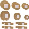 Goktvai 140pz Cerotti per Piccole Ferite, 3 Forme Cerotti Adesivi in Tessuto Flessibile Traspirante Inclusi Rotondi Ovali Rettangolari Forme per Naso Viso Piccoli Tagli Graffi e Ferite