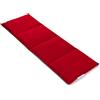 Giraffenland Cuscino con semi di colza 60x20cm. Cuscino termico riscaldabile e impacco freddo con tessuto. (Contone biologico, rosso, diviso en 4 compartimenti)