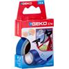 Geko Nastro adesivo telato Tex blu 19mmx2,7mt Geko