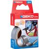 Geko Nastro adesivo telato Tex grigio 19mmx2,7mt Geko