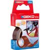 Geko Nastro adesivo telato Tex marrone 19mmx2,7mt Geko