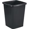 DURABLE Bidone nero DURABIN quadrato in PP con maniglie per il trasporto 90 lt Durable