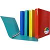 Plastibor Raccoglitore Garda 22 x 30 cm 4 anelli tondi 25 mm PP colori assortiti Plas (Conf.12)