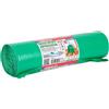 Geko 10 Sacchi rifiuti da giardino c/fascetta 80x120cm- 150Lt 56my verde Geko
