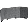 DURABLE Pannello divisorio da scrivania EFFECT 160 pieghevole in feltro 1,6 m Durable