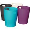 EXACOMPTA Set da 8 Cestini gettacarte Ecobin Titane - 4 Colori assortiti Exacompta