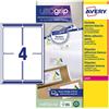 AVERY Etichetta adesiva L7169 bianca 15fg A4 99,1x139mm (4et/fg) Avery