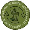Medial Etichetta autoadesiva raccolta differenziata generico in vinile verde Medial Int