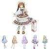 niannyyhouse BJD Blind Box Statuine, bambola snodata con vestiti, serie Four Seasons Tea Story, action figure in scala 1/8 da collezione (1 pezzo)