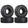 INJORA Pneumatici cingolati da 2,2 pollici 4Pcs RC Rubber Set di pneumatici in gomma 4Pcs per 1/10 RC Rock Crawler Axial SCX10 RR10 Wraith