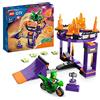 LEGO 60359 City Stuntz Sfida Acrobatica: Schiacciata sulla Rampa, Set 2 in 1 con Moto Giocattolo Dinosauro con Carica e Vai, Idea Regalo per Bambini e Bambine da 5 anni