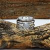 Handmade Arcobaleno Luna Gemma 925 Argento Sterling Spinner Handmade Anello Tutti Misura