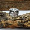Brillante Quarzo Rosa Gemma 925 Argento Sterling Spinner Mano Anello All Misura