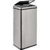 WELL HOME MOBILIARIO & DECORACIÓN Pattumiera intelligente senza gambe con apertura automatica o contatto manuale, 60 l, altezza: 79,5 (x35,5 x 26), grigio.