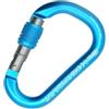 Kong. HMS Napik Screw Sleeve. Moschettone in Alluminio con Ghiera a Vite. Design a Base Larga. Sistema Keylock Antimpiglio. Per Arrampicata e lavoro. Made in Italy. EN 362/B,EN 12275/H. 80g. Arancione